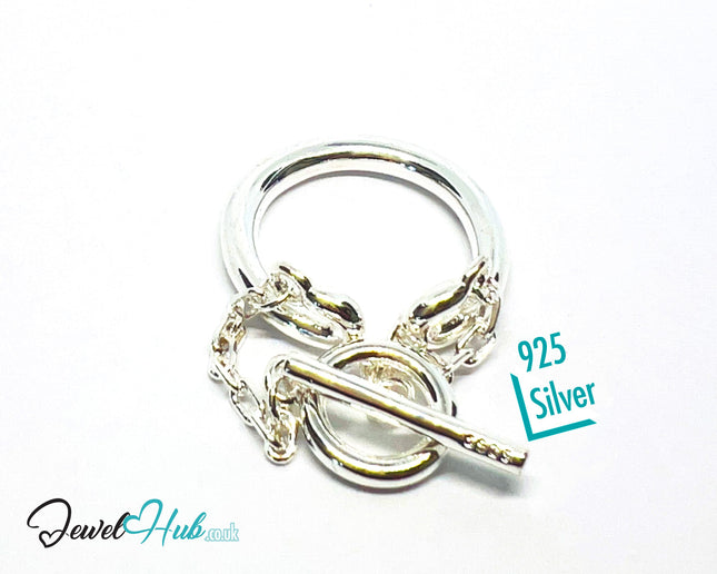 925 Silver Ring Duo (Hallmarked) Chain Connector · UK L · US 6 · 4.85g CA