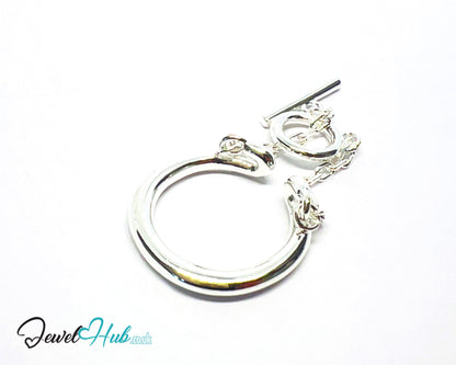 925 Silver Ring Duo (Hallmarked) Chain Connector · UK L · US 6 · 4.85g