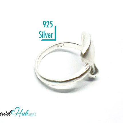 925 Silver Ring (Hallmarked) Abstract Face · UK M-N-O · US 6.5–8 · 3.68g CA