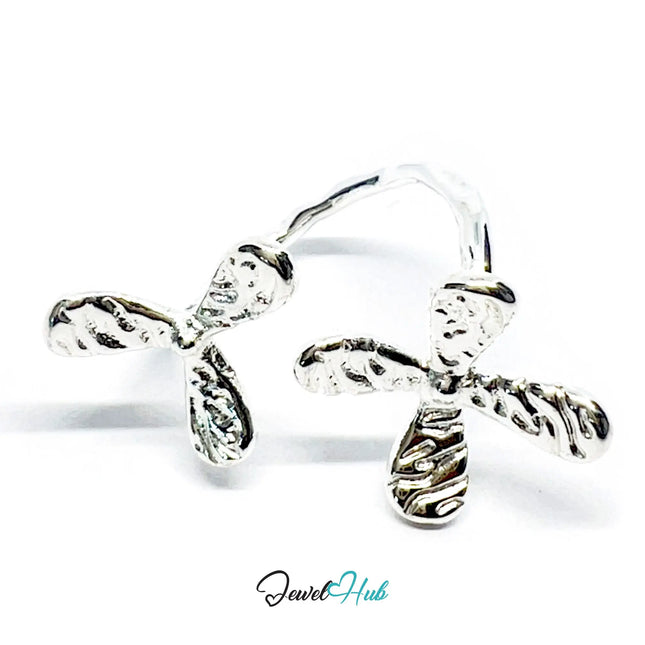925 Silver Ring (Hallmarked) Propeller Petal · UK M-N-O · US 6.5–8 · 3.86g CA