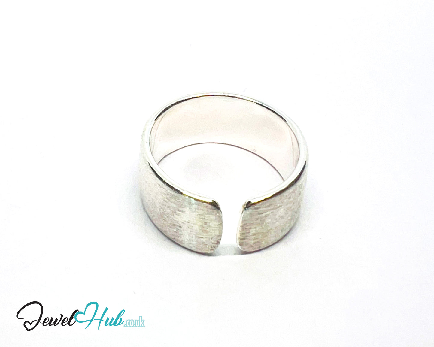 925 Silver Ring · Brushed Matte Finish · UK M-N-O · US 6.5–8 · 5.4g · Hallmarked
