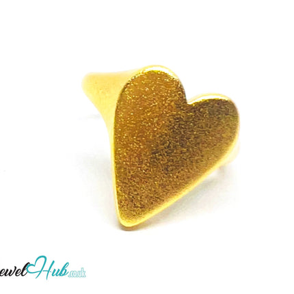 925 Silver Ring · Rose Gold-Plated Heart · Matte Finish · UK L-M-N · US 6–7.5 · 3.58g · Hallmarked CA