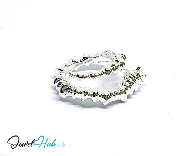 Serpent Sterling Silver Ring | 925 Hallmarked Adjustable Band with Coiled Texture - JewelHub.co.uk