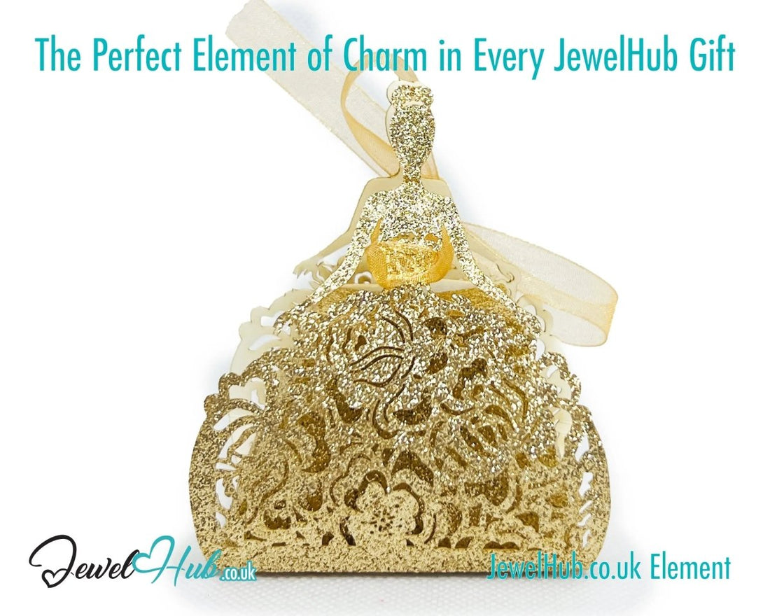 Ballet Keepsake Gift Box (Golden Pirouette) Mini Jewellery Presentation & Collector’s Accent - JewelHub.co.uk