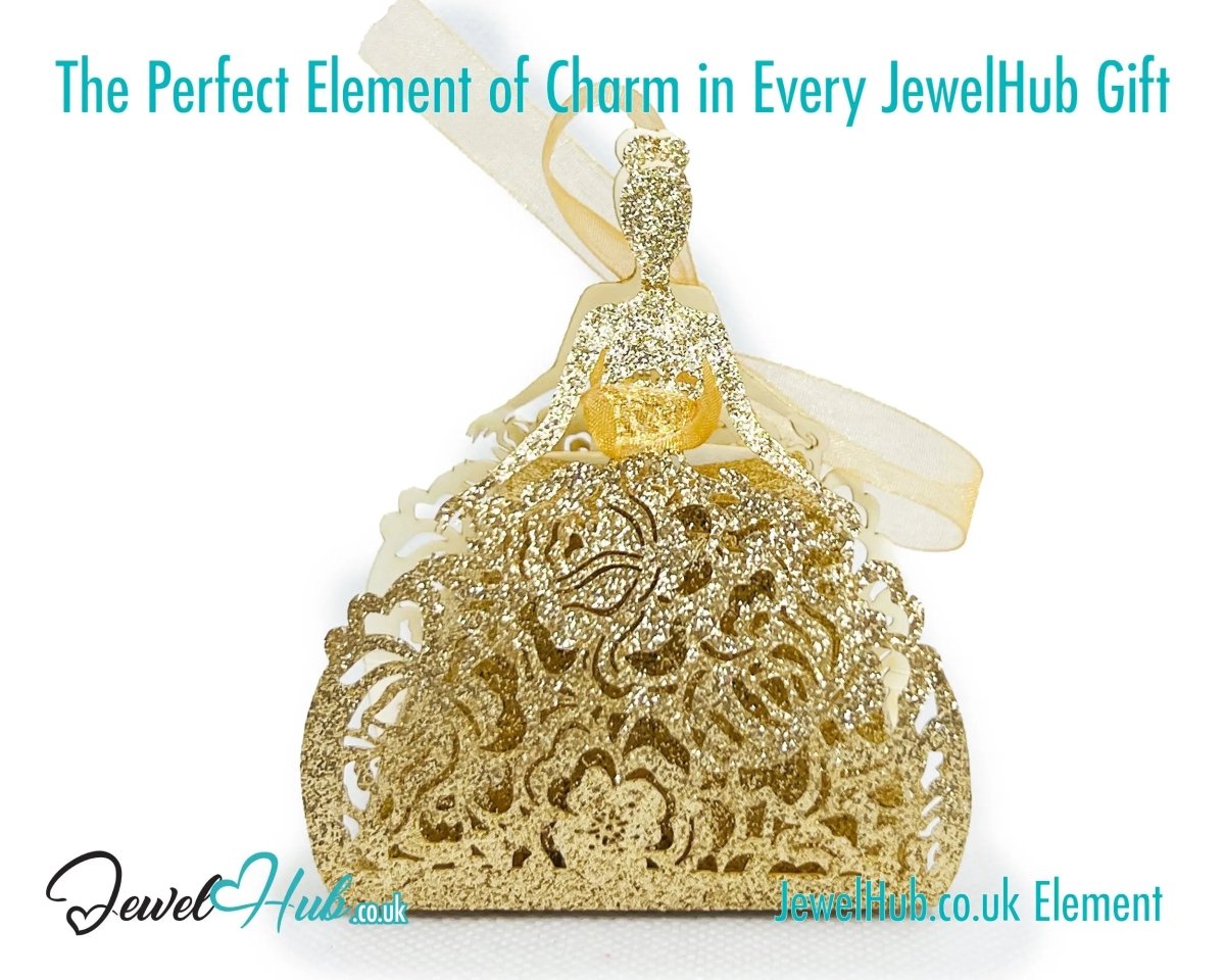 Ballet Keepsake Gift Box (Golden Pirouette) Mini Jewellery Presentation & Collector’s Accent - JewelHub.co.uk