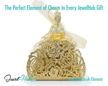 Ballet Keepsake Gift Box (Golden Pirouette) Mini Jewellery Presentation & Collector’s Accent - JewelHub.co.uk