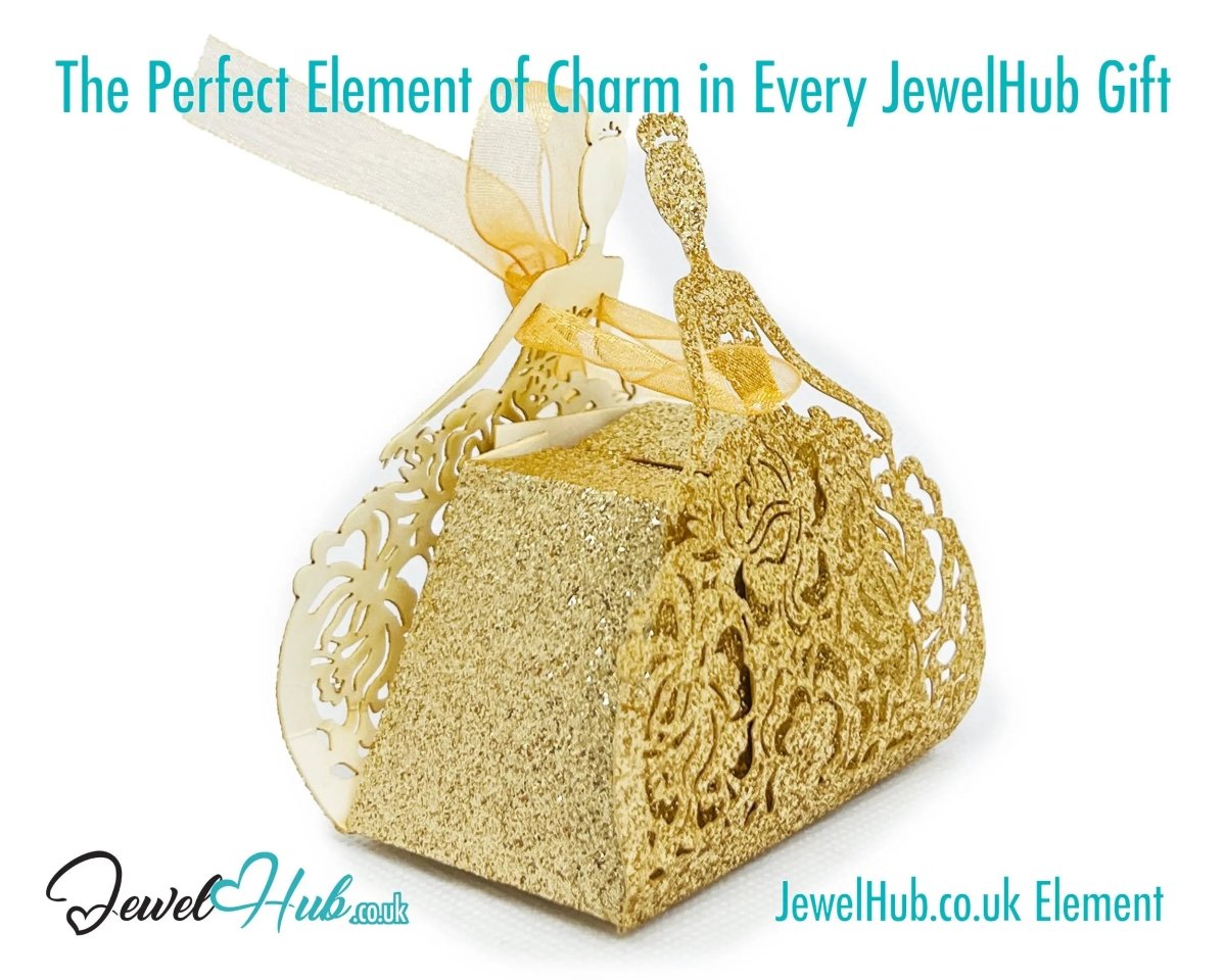 Ballet Keepsake Gift Box (Golden Pirouette) Mini Jewellery Presentation & Collector’s Accent - JewelHub.co.uk