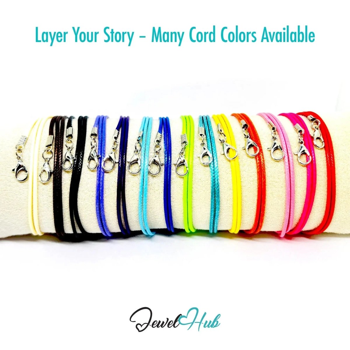 Brown Faux Leather Cord Necklace – 40cm Layering Base (Silver Clasp) - JewelHub.co.uk