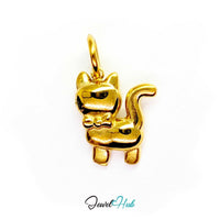 Classic Cute Cat Charm - Gold Stainless Steel