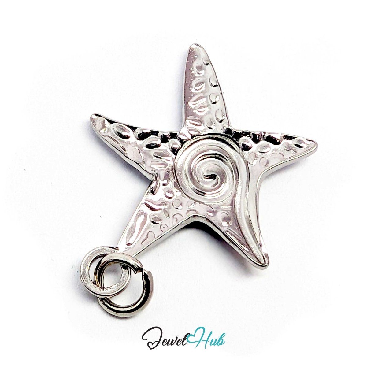 Classic Starfish Charm - Two-Tone Stainless Steel - 19.5x22.6mm