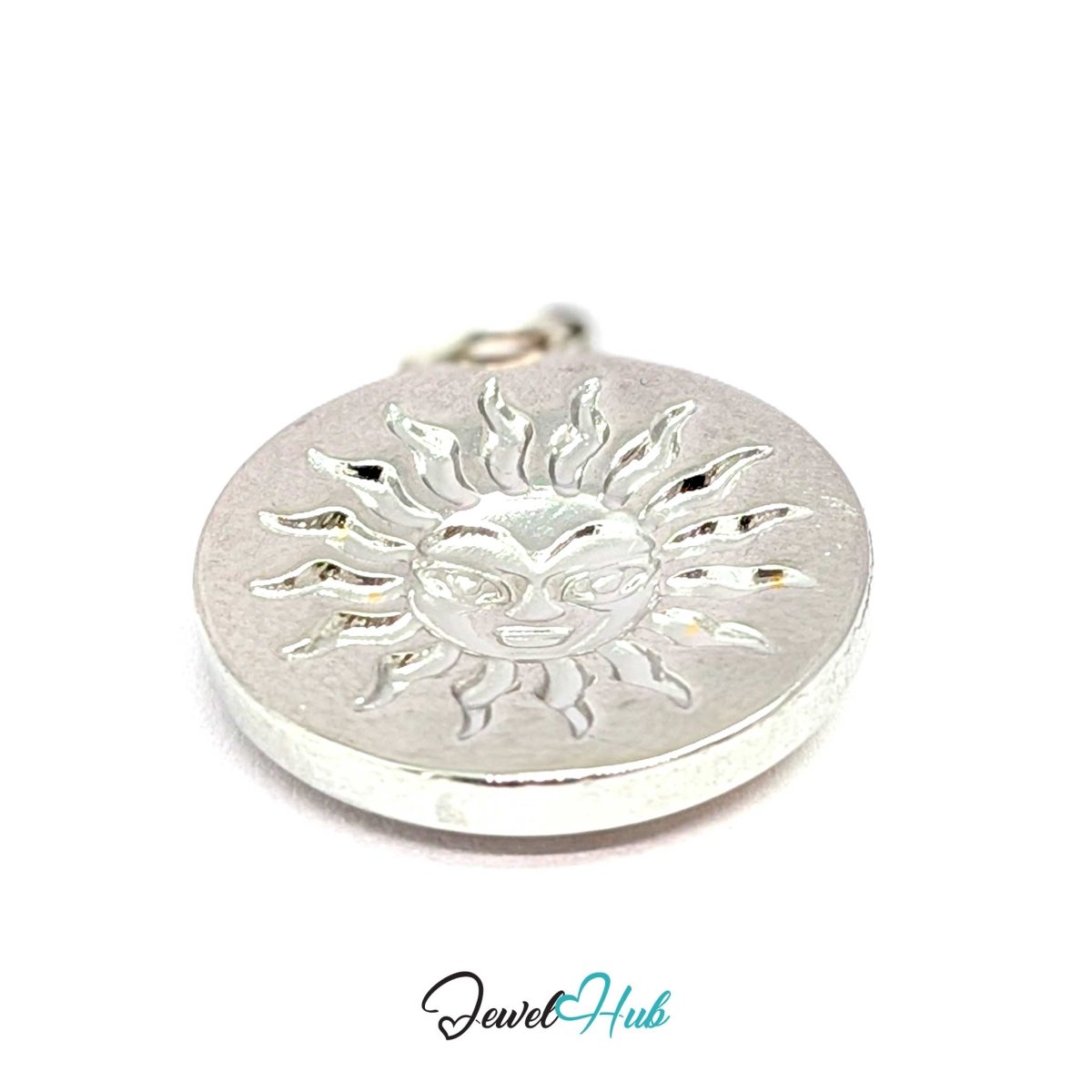 Classic Sun Charm - Two-Tone Stainless Steel Coin - 16.2x18.5mm