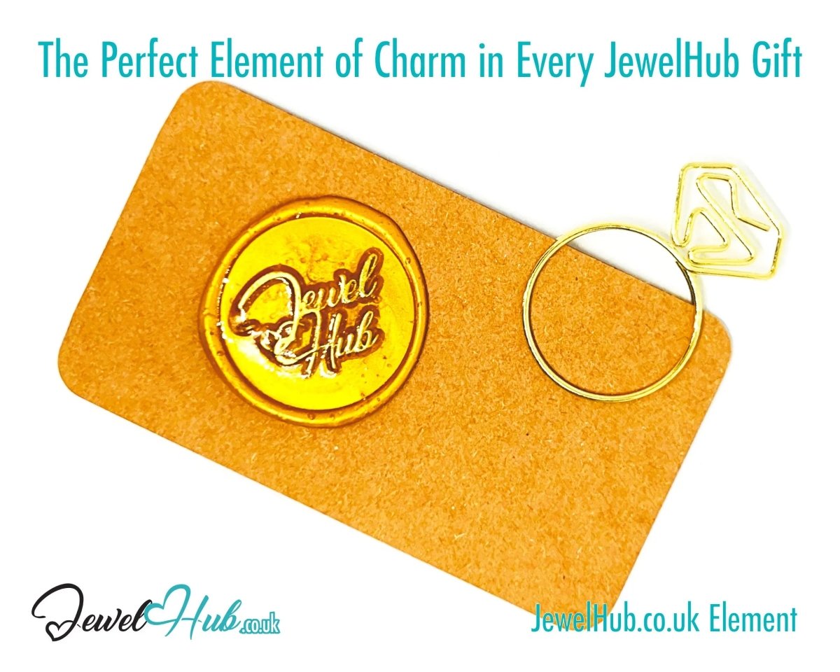 Diamond Ring Paper Clips · Iron Duo · Gold & Rose Gold · Quirky Gift Charm · Bestseller Combo - JewelHub.co.uk