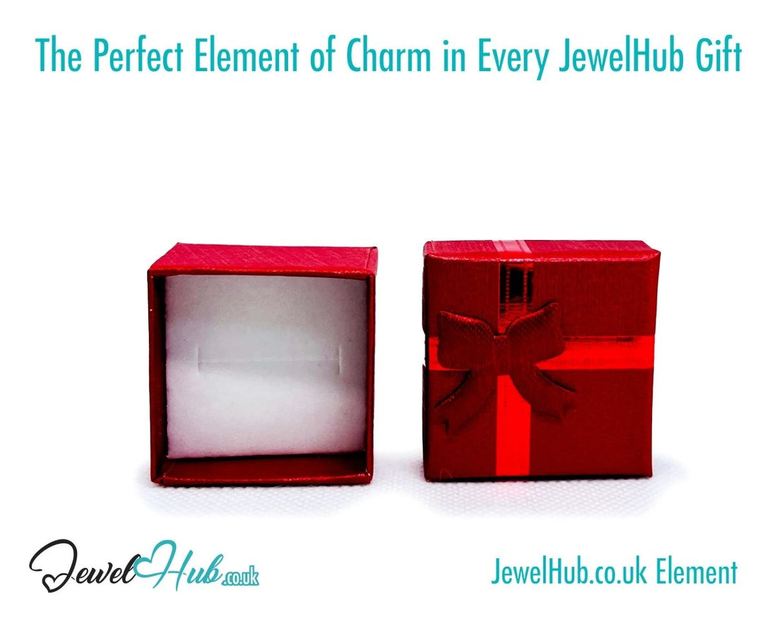 Element Series Mini Gift Box (Ribbon Bloom Edition) Jewellery Wrap & Collector’s Accent - JewelHub.co.uk
