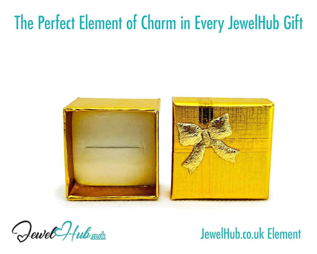 Element Series Mini Gift Box (Ribbon Bloom Edition) Jewellery Wrap & Collector’s Accent - JewelHub.co.uk