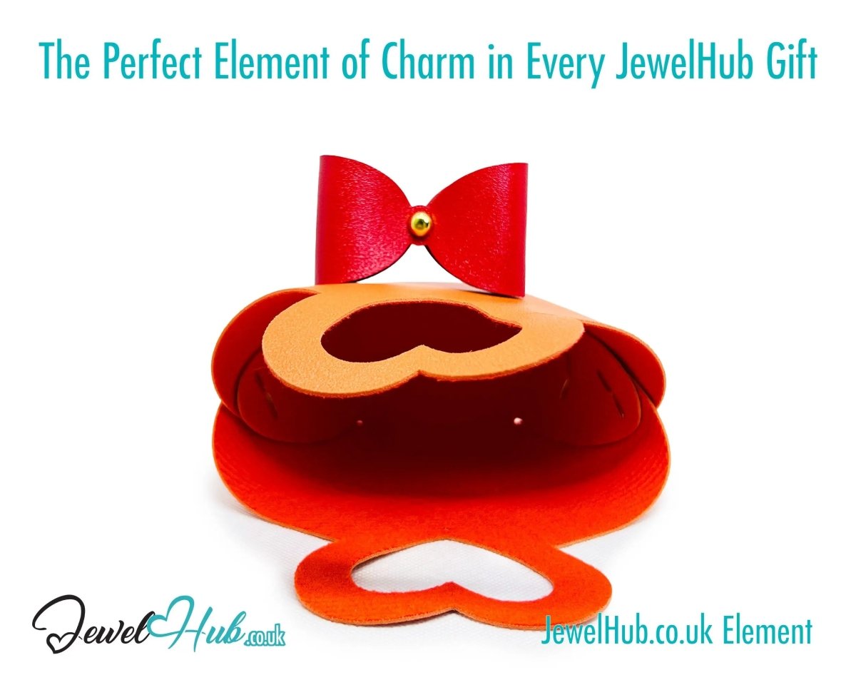 Faux Leather Tote Bowtie Display (Warm Colours collection) Home Décor & Jewellery Storage - JewelHub.co.uk