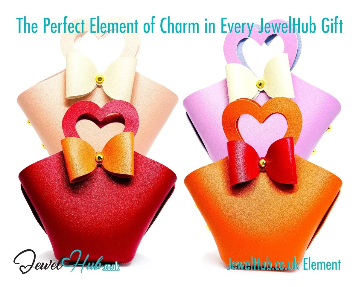 Faux Leather Tote Bowtie Display (Warm Colours collection) Home Décor & Jewellery Storage - JewelHub.co.uk