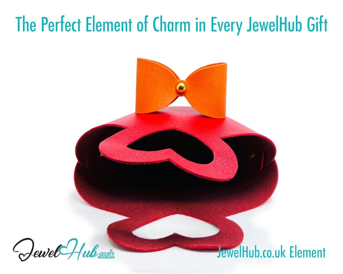 Faux Leather Tote Bowtie Display (Warm Colours collection) Home Décor & Jewellery Storage - JewelHub.co.uk