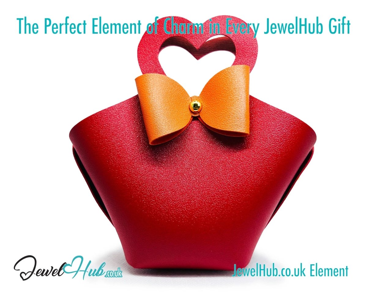 Faux Leather Tote Bowtie Display (Warm Colours collection) Home Décor & Jewellery Storage - JewelHub.co.uk