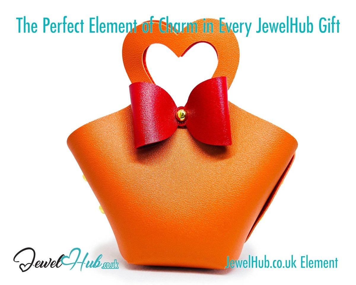 Faux Leather Tote Bowtie Display (Warm Colours collection) Home Décor & Jewellery Storage - JewelHub.co.uk