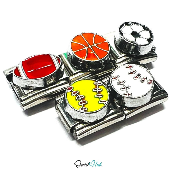 FortunaLink™ Action Charm – Sports Edition (9mm Italian Bracelets) - JewelHub.co.uk