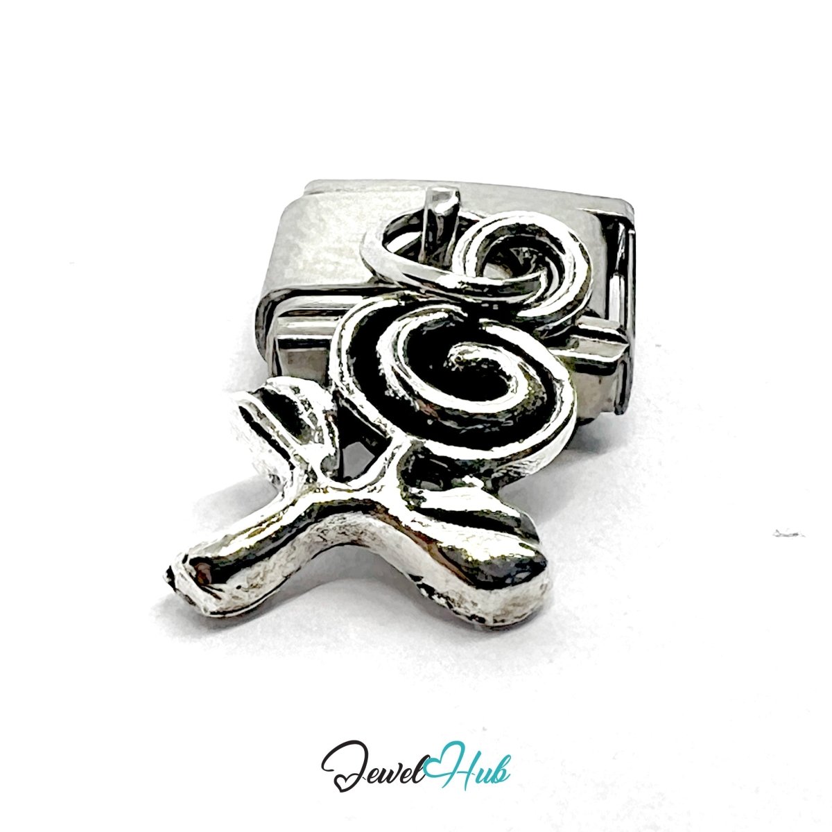 FortunaLink™ Botanical Rose Leaf Charm Set Design - JewelHub.co.uk