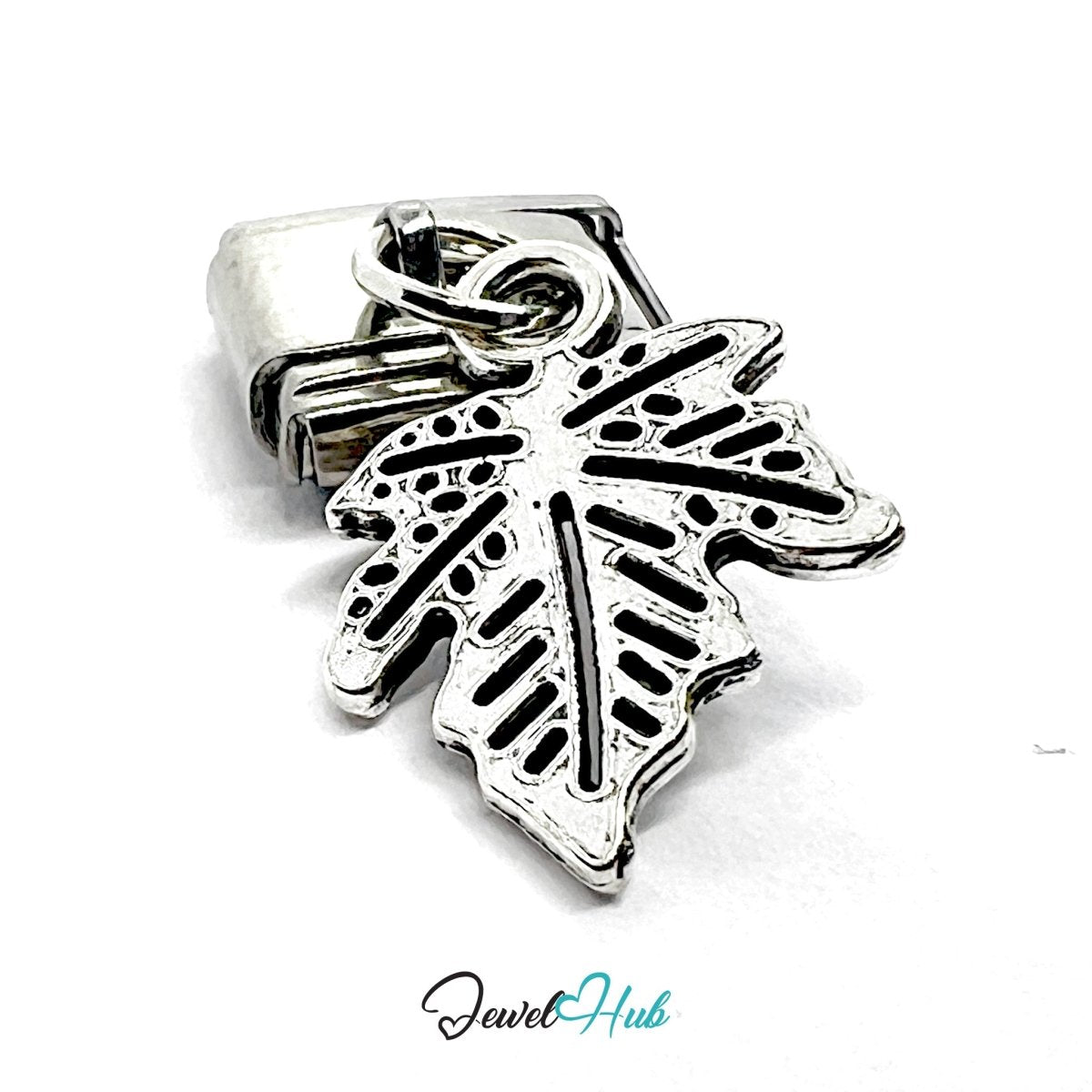 FortunaLink™ Botanical Rose Leaf Charm Set Design - JewelHub.co.uk