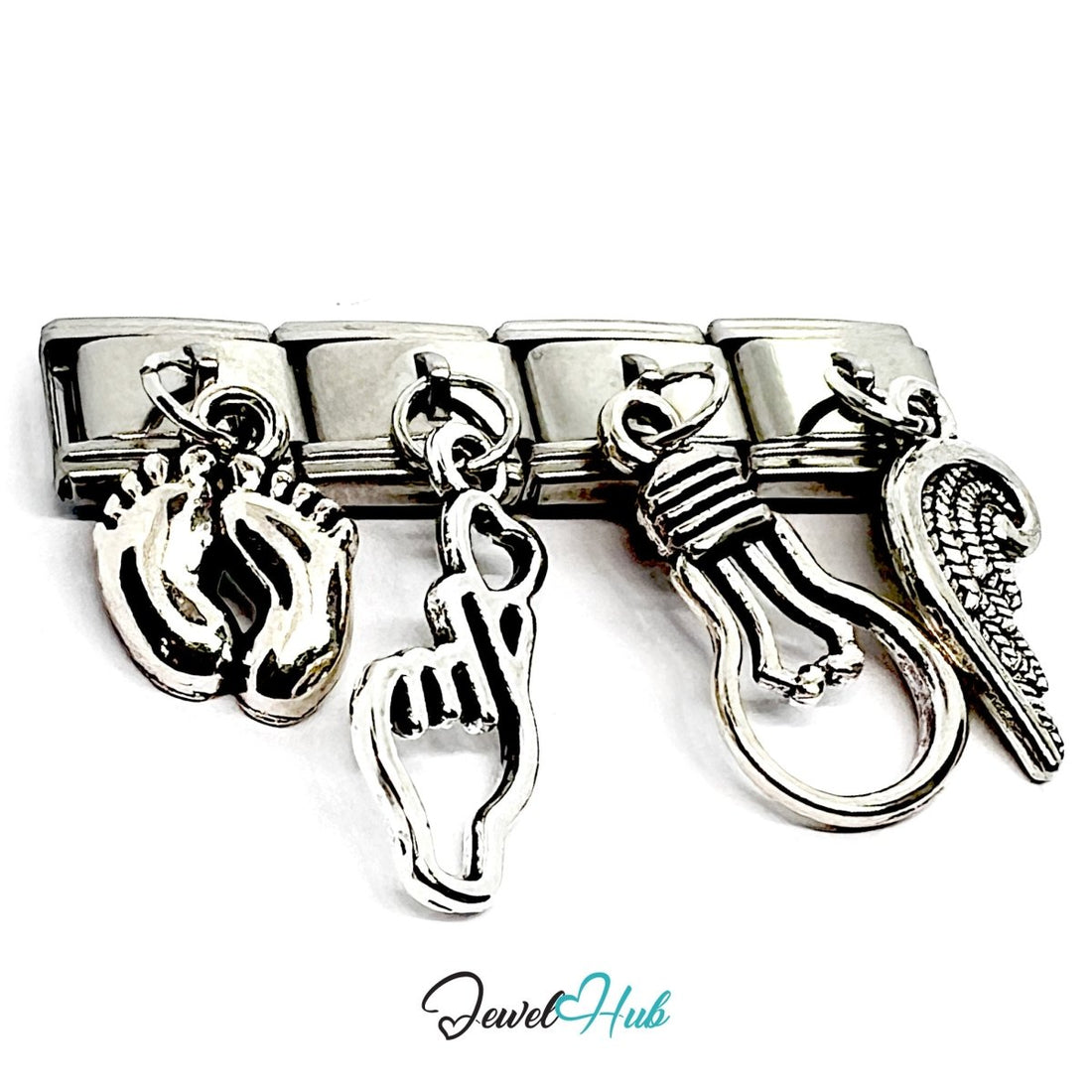 FortunaLink™ Creative Series - Ideas, Wings, Love & New Beginnings Charm Set - JewelHub.co.uk