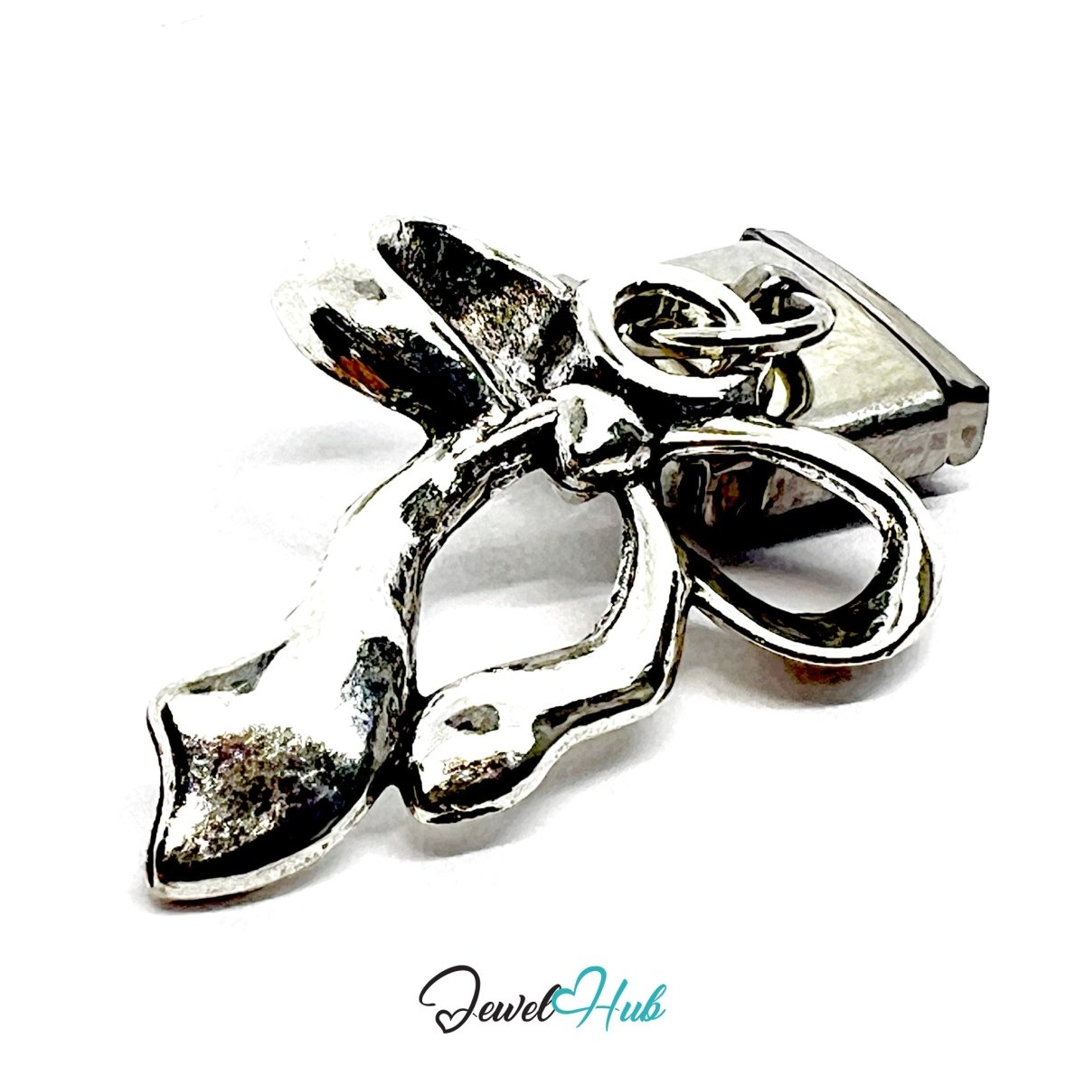 FortunaLink™ Elegance Series - Ribbon & Bloom Charm Set - JewelHub.co.uk