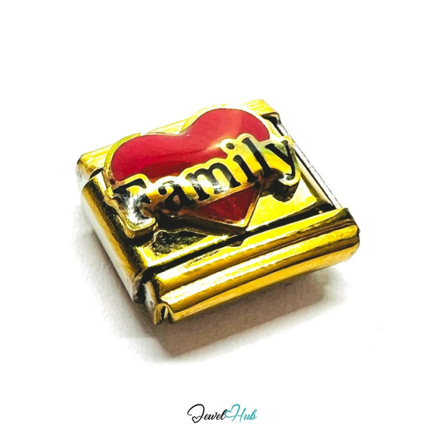 FortunaLink™ Family Charm – Love Edition (9mm Italian Bracelets) - JewelHub.co.uk