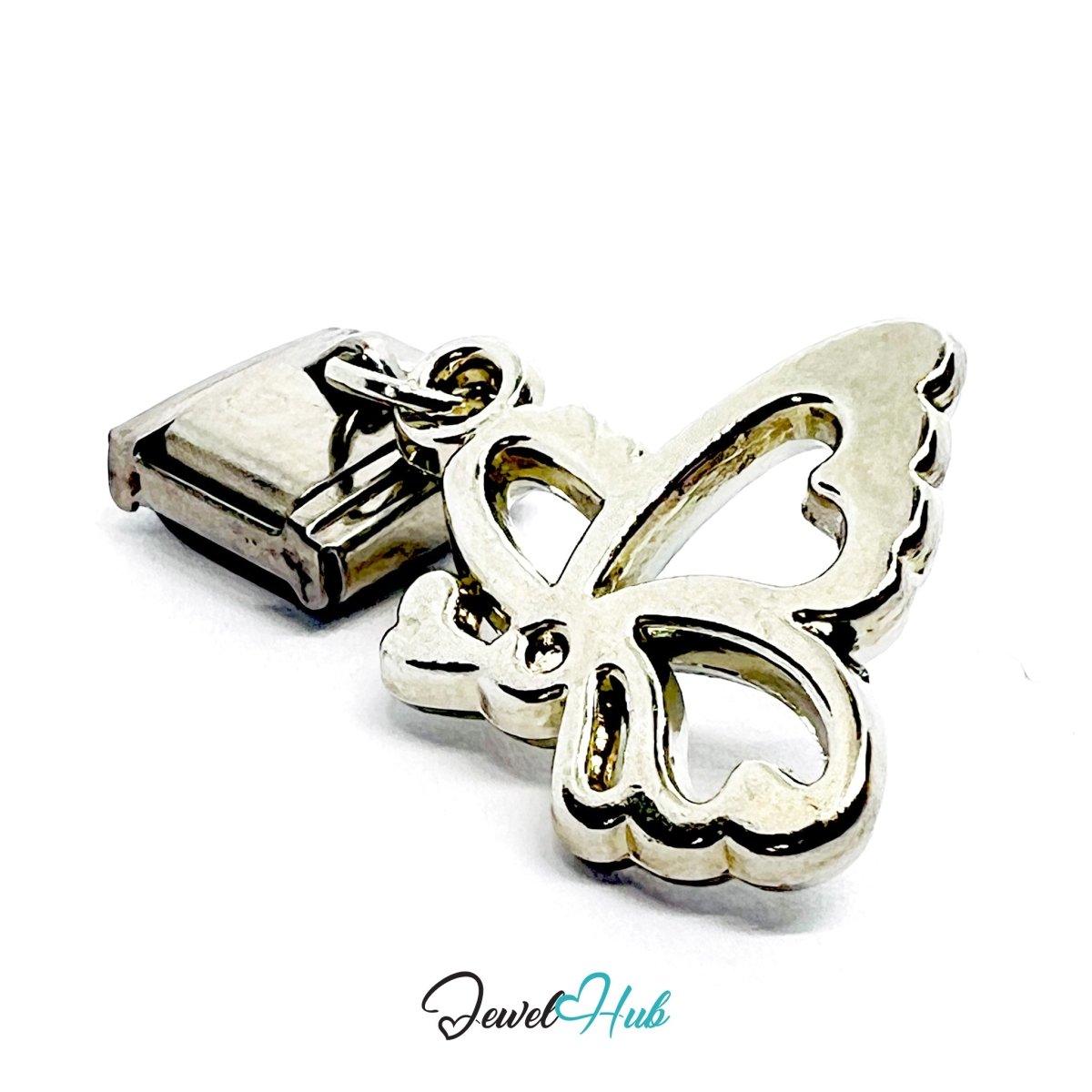 FortunaLink™ Flower Butterfly Heart Charm Set Design - JewelHub.co.uk