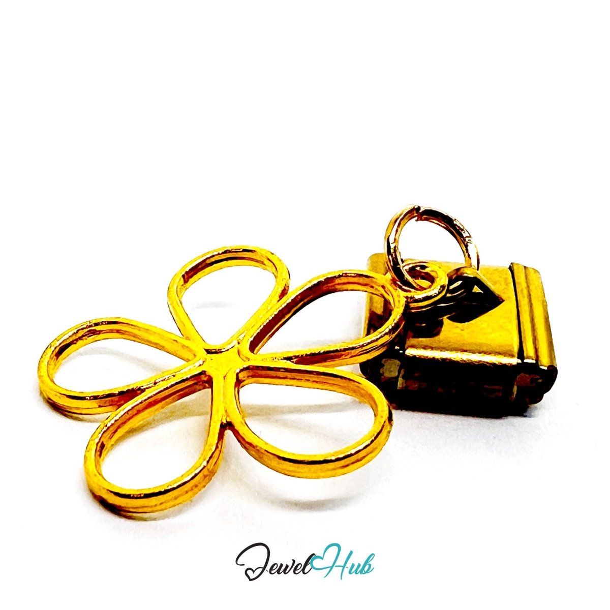 FortunaLink™ Flower Butterfly Heart Charm Set Design - JewelHub.co.uk