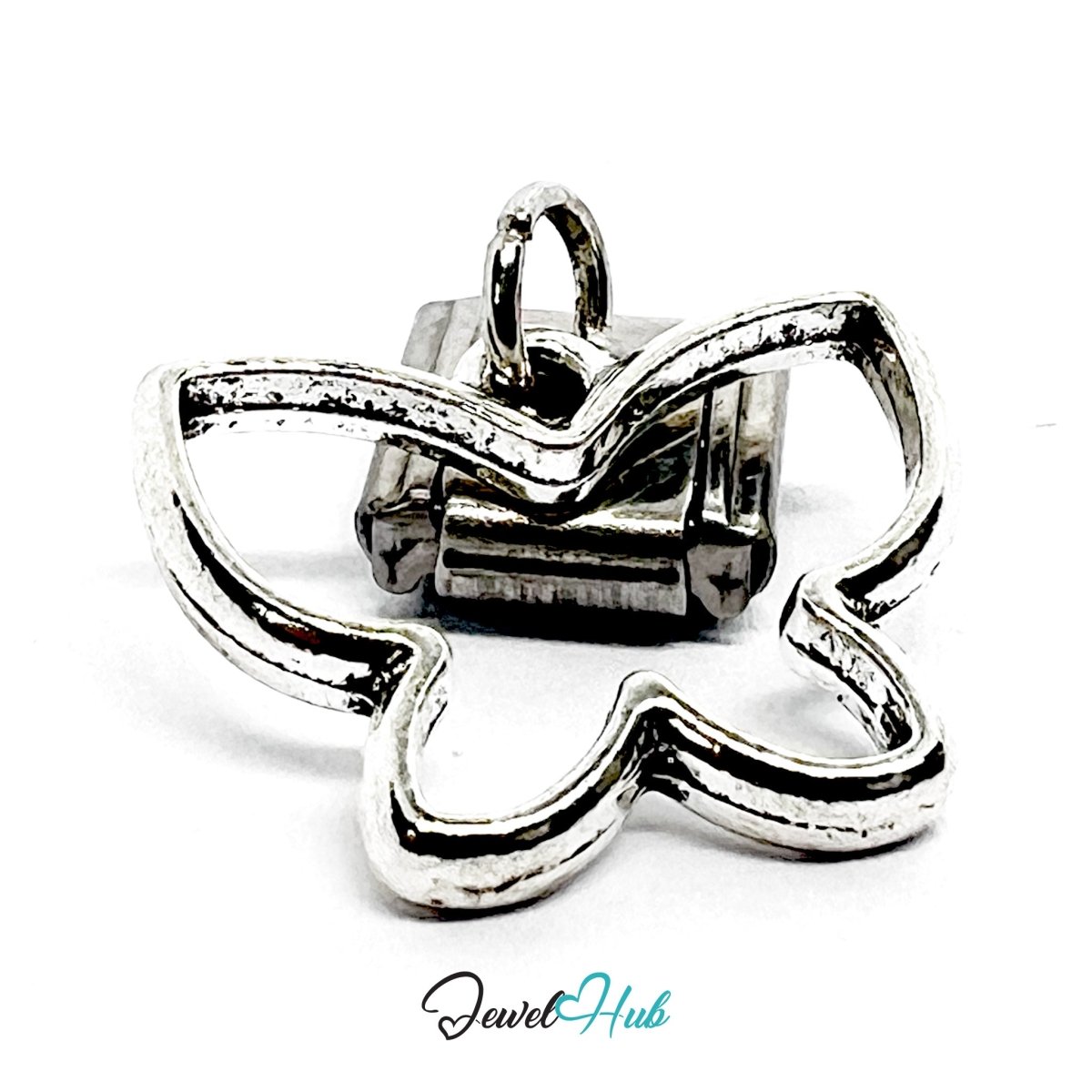 FortunaLink™ Flower Butterfly Heart Charm Set Design - JewelHub.co.uk