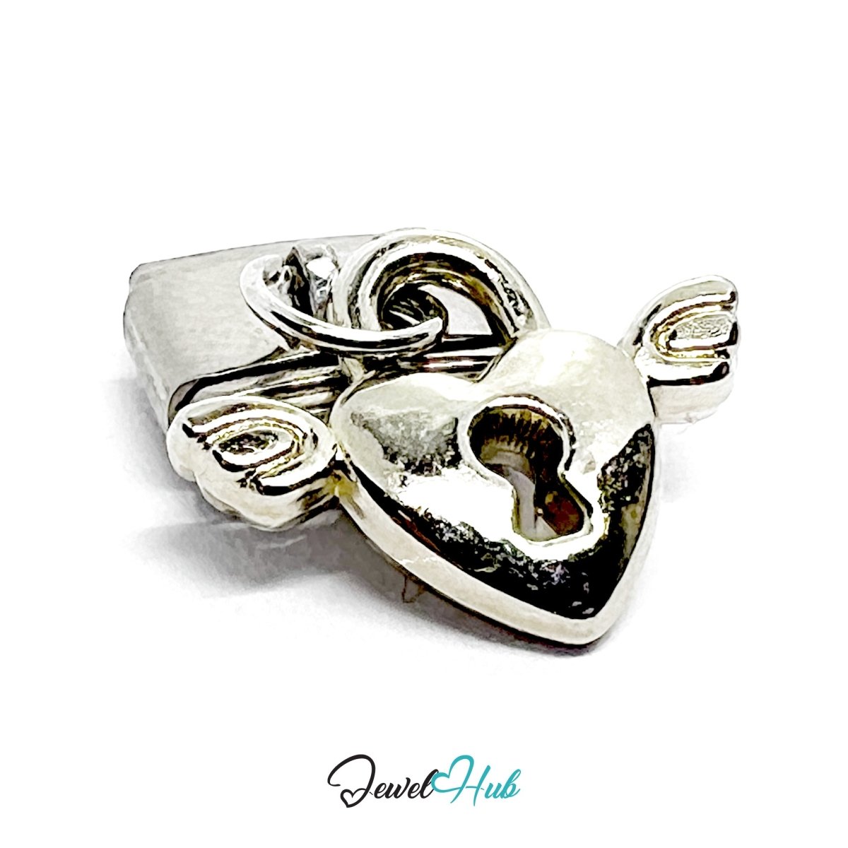 FortunaLink™ Hidden Wishes Series – Key & Winged Lock Charm - JewelHub.co.uk