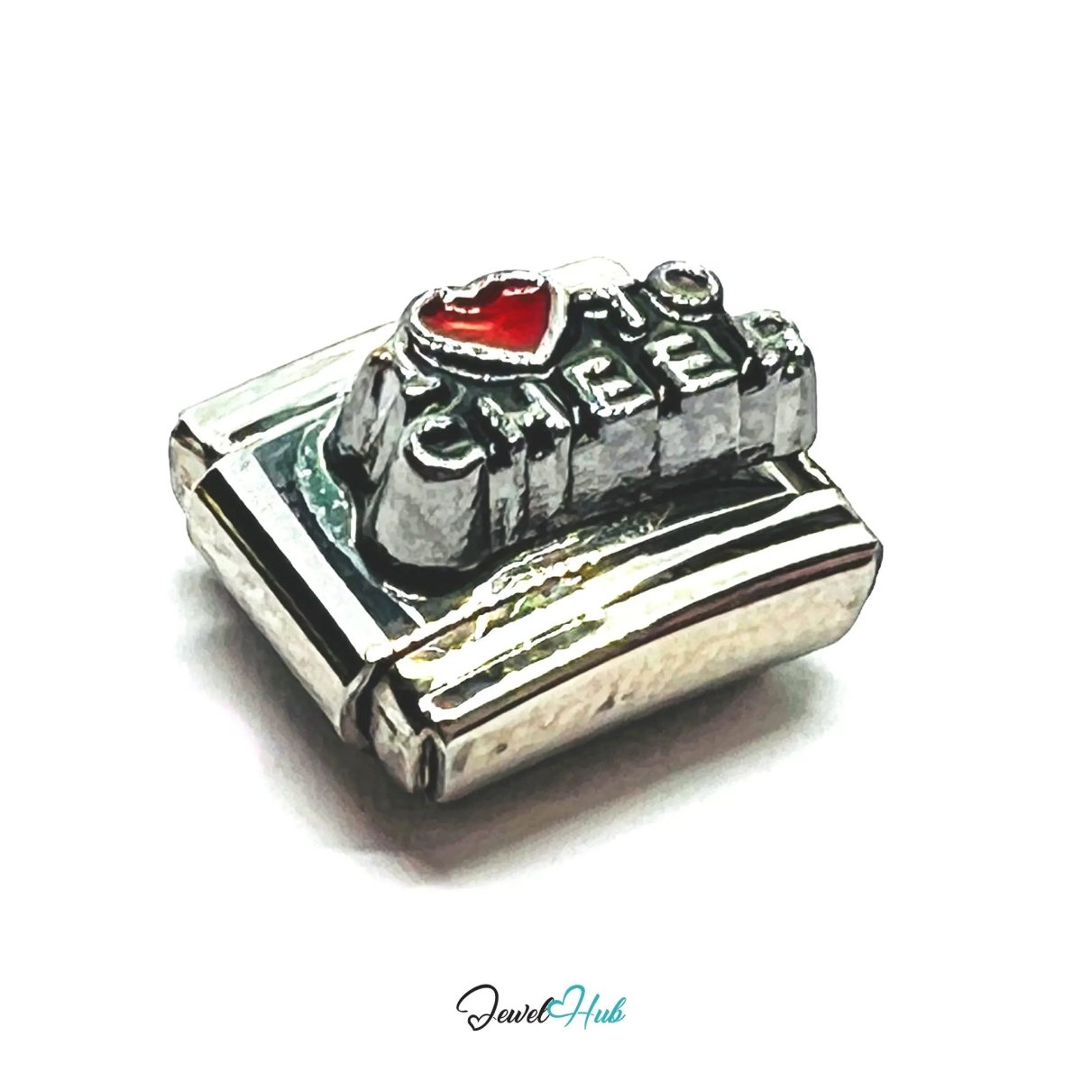 FortunaLink™ Identity Charm – Love & Cheers Edition (9mm Italian Bracelets) - JewelHub.co.uk