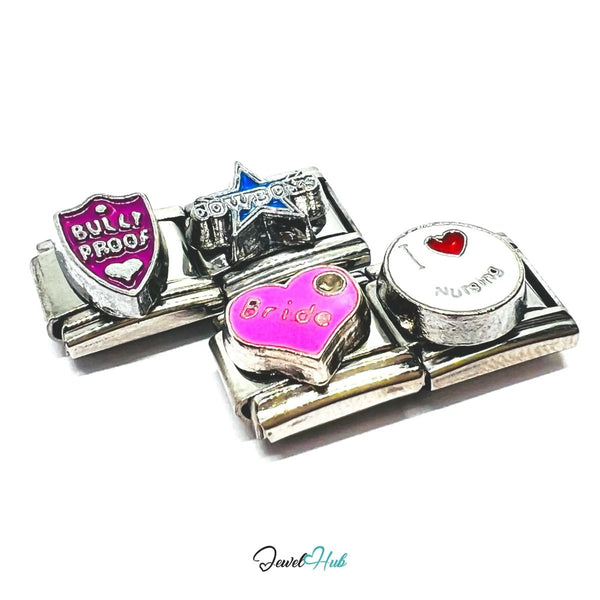 FortunaLink™ Identity Charm – Personalised Role Edition (9mm Italian Bracelets) - JewelHub.co.uk