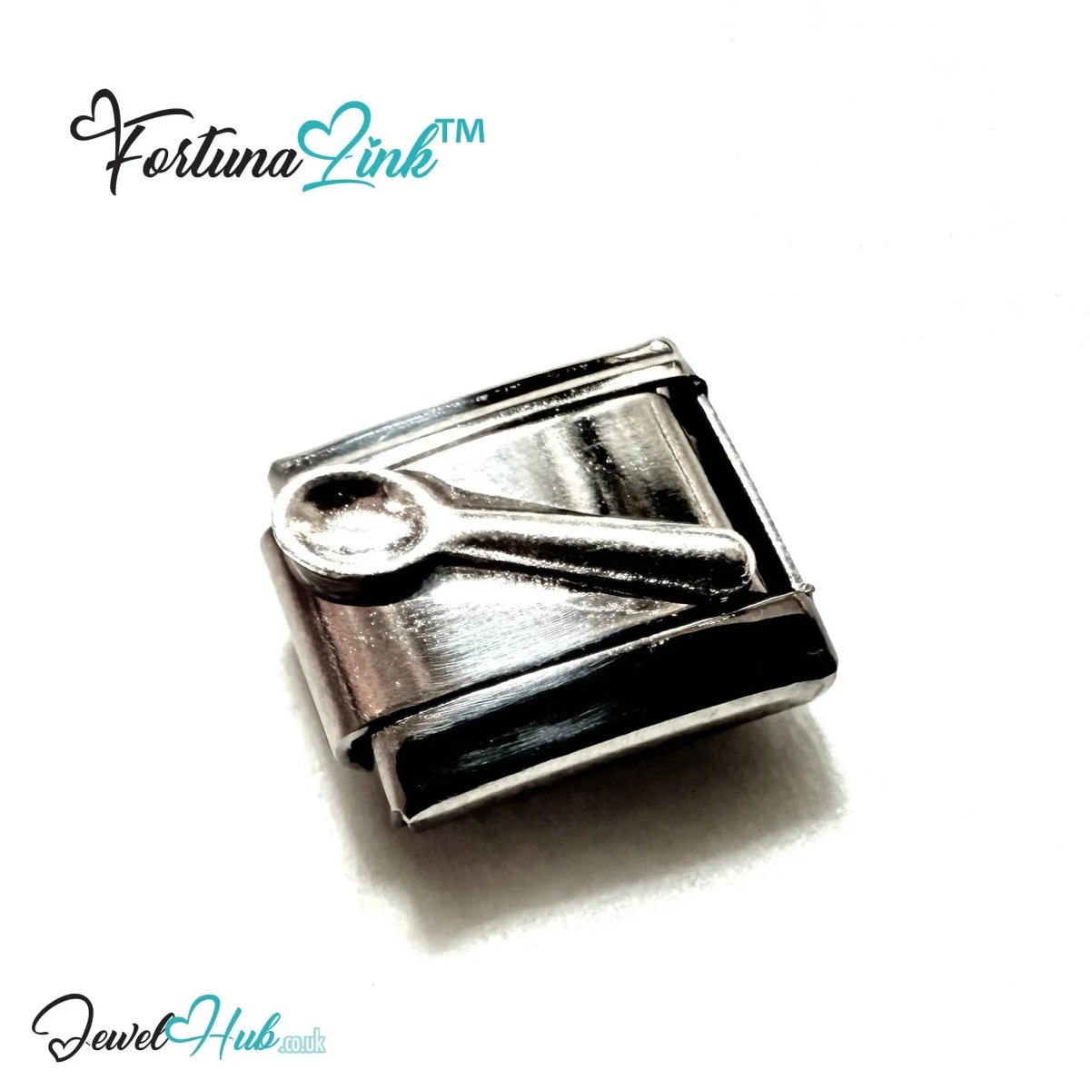 FortunaLink™ Italian Bracelet Charms – Modular Stainless Steel Icons (Cross, Stars, Shells, Fork & Spoon) - JewelHub.co.uk
