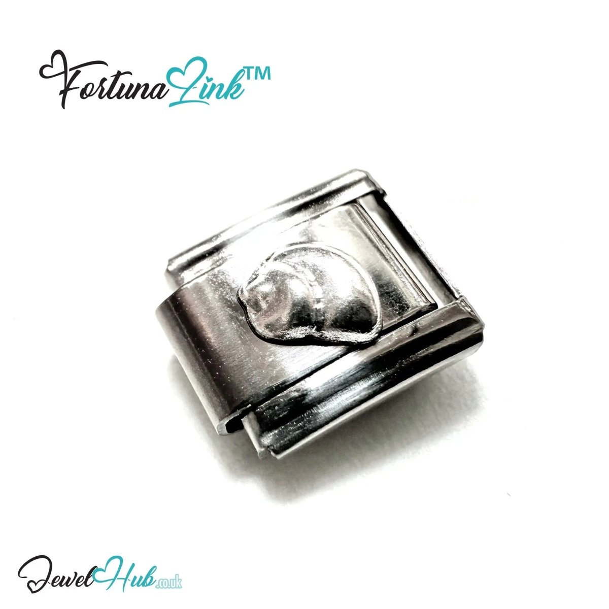 FortunaLink™ Italian Bracelet Charms – Modular Stainless Steel Icons (Cross, Stars, Shells, Fork & Spoon) - JewelHub.co.uk
