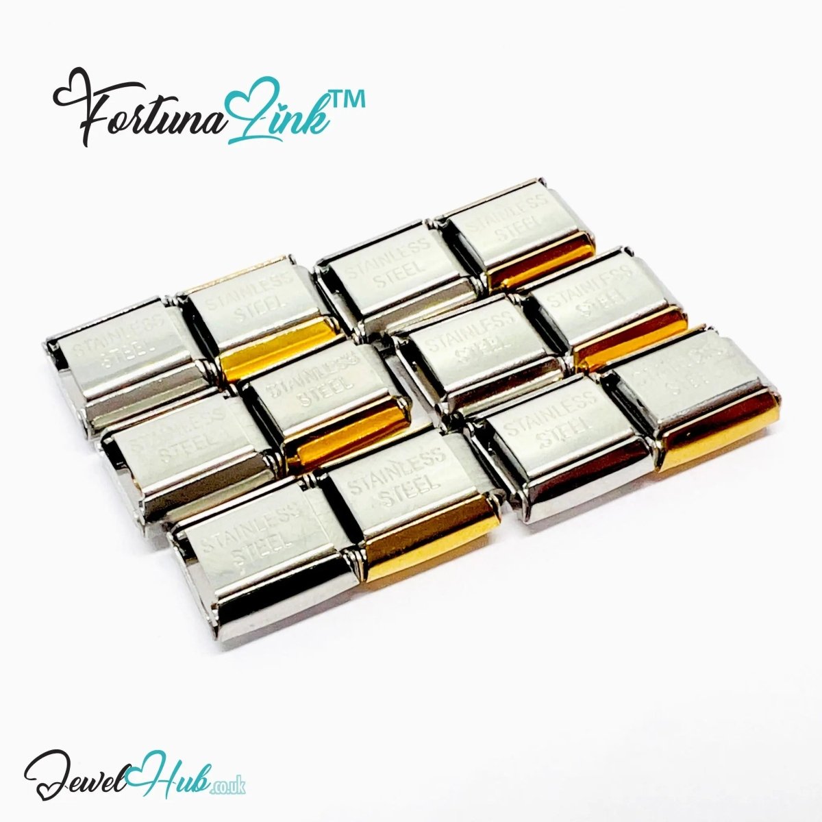 FortunaLink™ Italian Charm – Gold & Silver Symbol Designs for Modular Meaning & Daily Style - JewelHub.co.uk