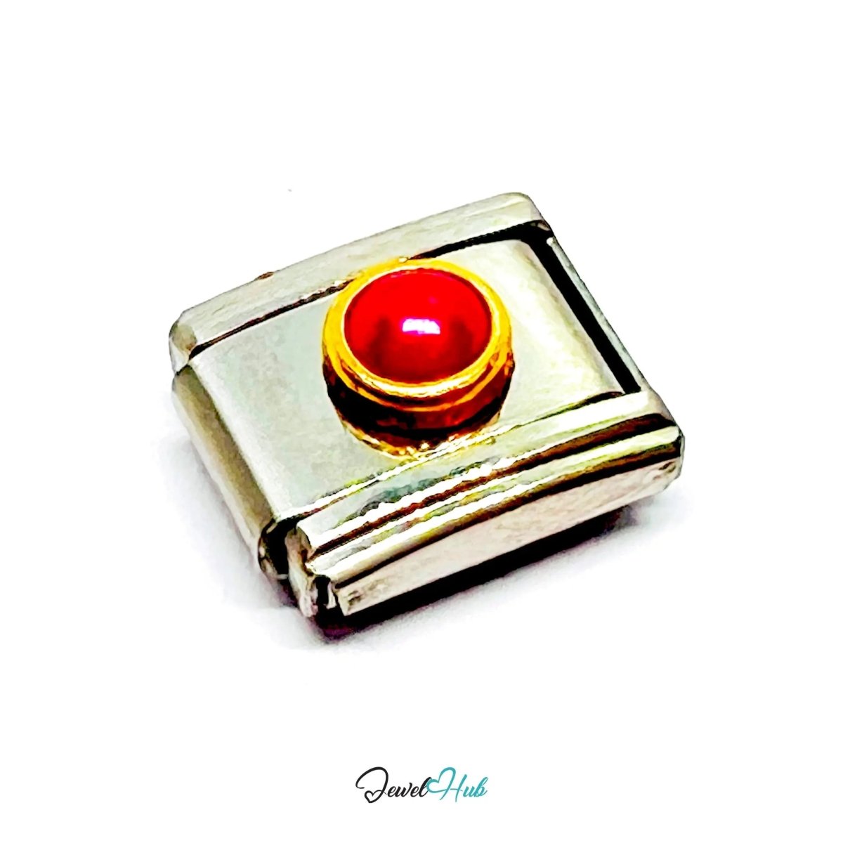 FortunaLink™ Mini Pearl Charm for 9mm Italian Bracelets – Colourful Modular Link - JewelHub.co.uk