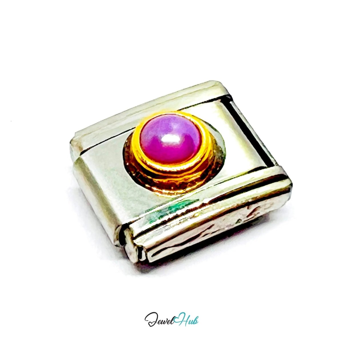 FortunaLink™ Mini Pearl Charm for 9mm Italian Bracelets – Colourful Modular Link - JewelHub.co.uk