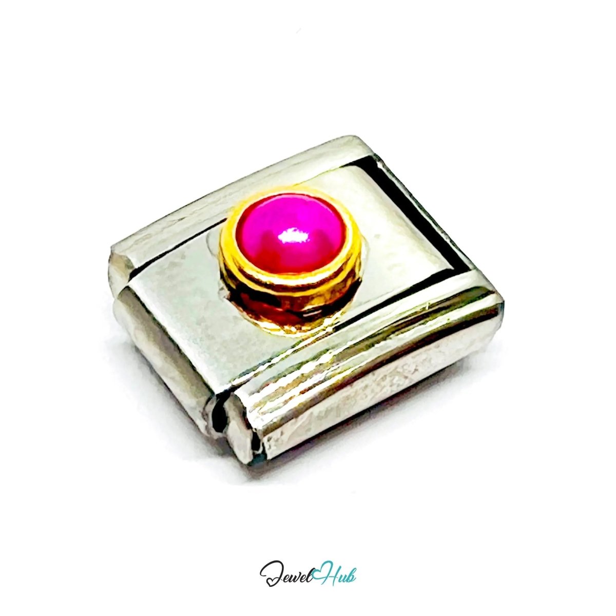 FortunaLink™ Mini Pearl Charm for 9mm Italian Bracelets – Colourful Modular Link - JewelHub.co.uk