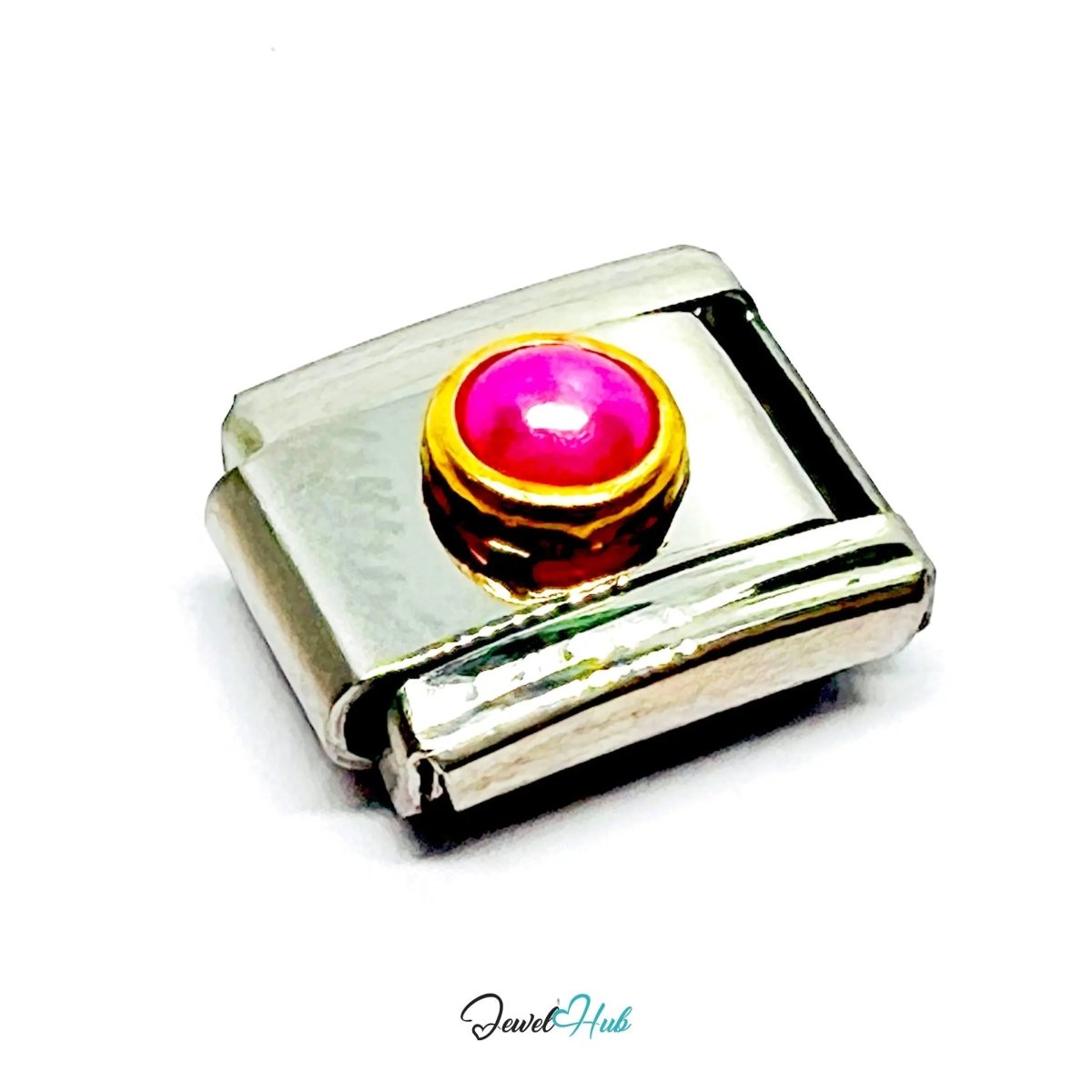 FortunaLink™ Mini Pearl Charm for 9mm Italian Bracelets – Colourful Modular Link - JewelHub.co.uk