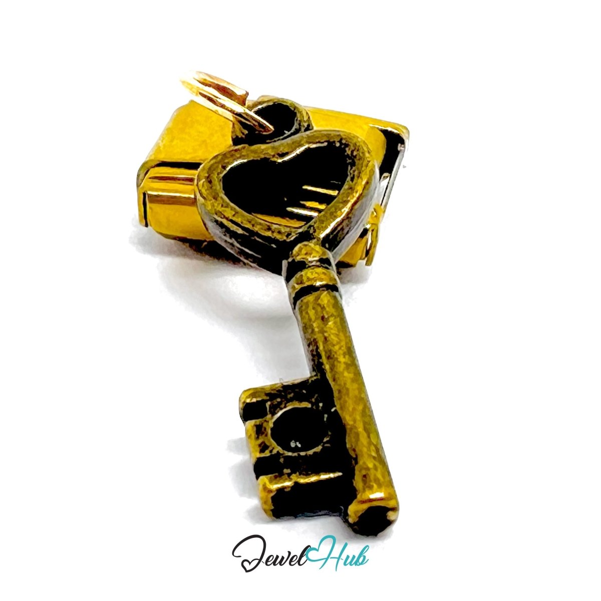 FortunaLink™ Open Doors Series – Five Bronze Key Charm Design - JewelHub.co.uk