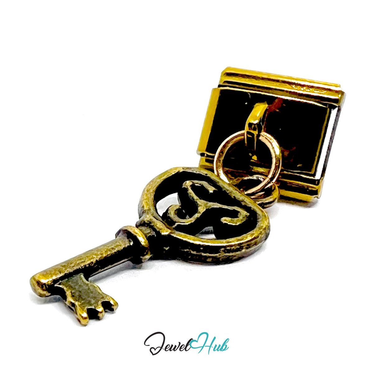 FortunaLink™ Open Doors Series – Five Bronze Key Charm Design - JewelHub.co.uk