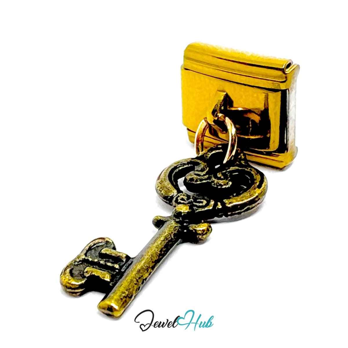 FortunaLink™ Open Doors Series – Five Bronze Key Charm Design - JewelHub.co.uk