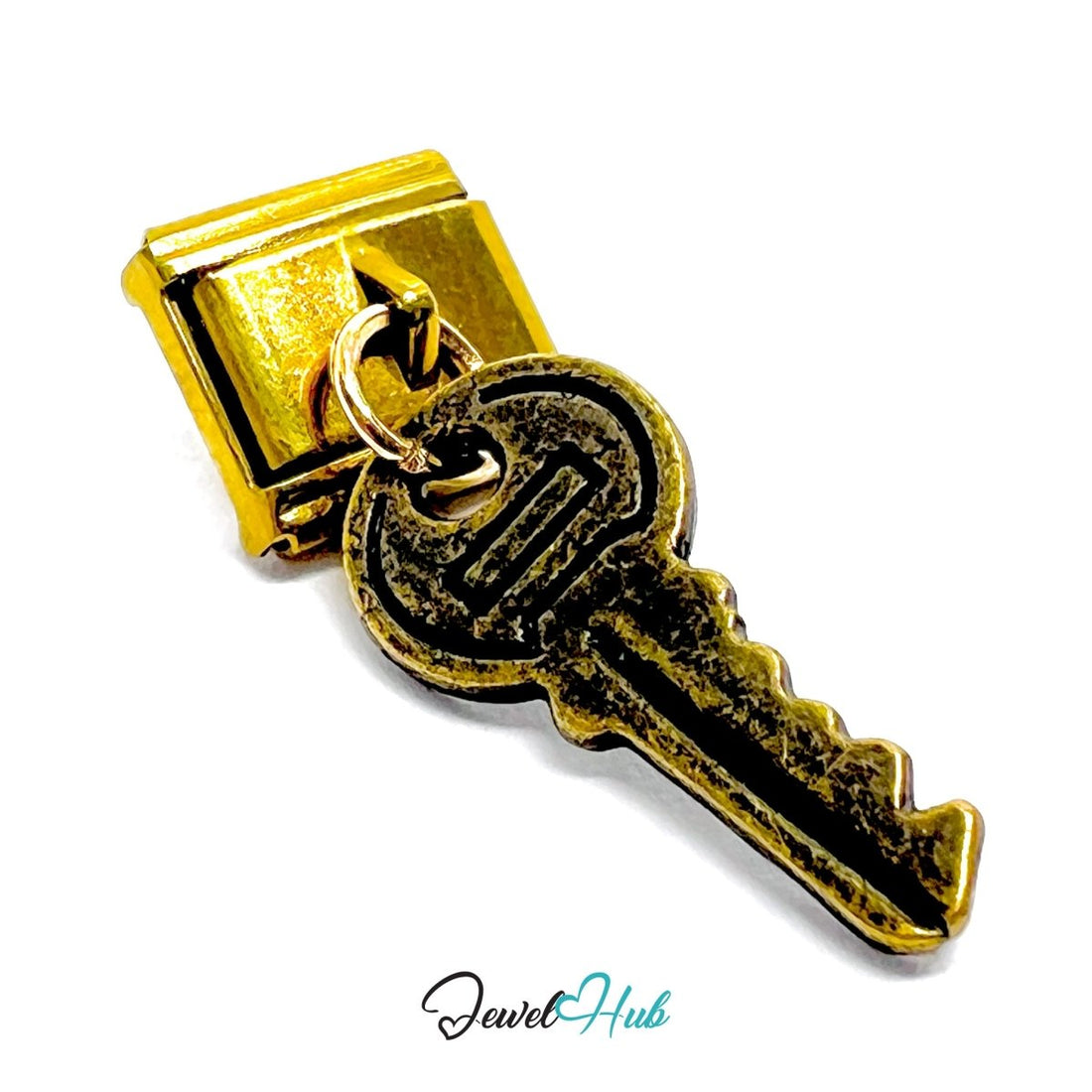 FortunaLink™ Open Doors Series – Five Bronze Key Charm Design - JewelHub.co.uk