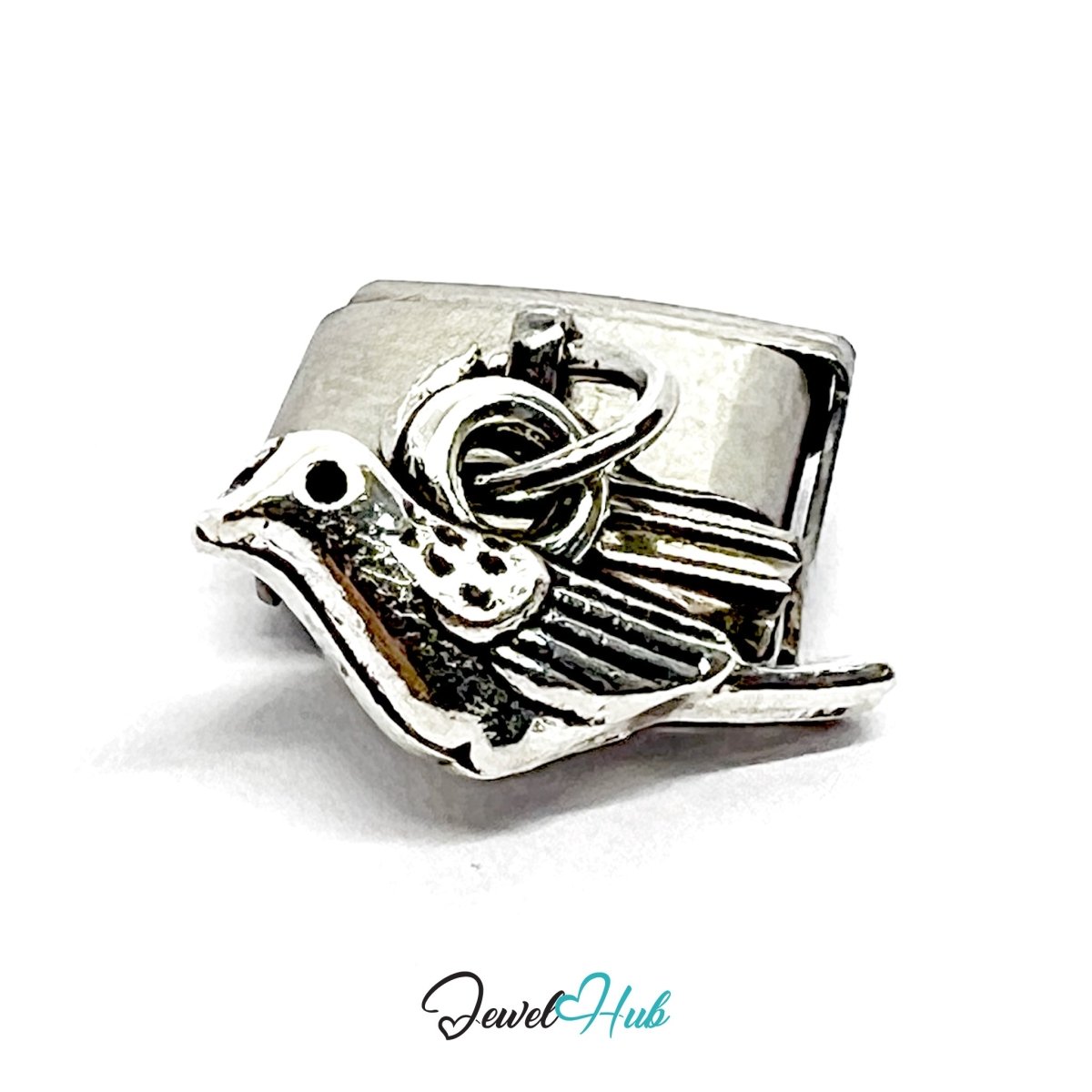 FortunaLink™ Quiet Faith Series – Dove, Cross & Angel Charm Design - JewelHub.co.uk