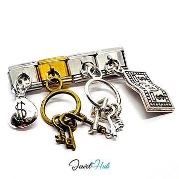 FortunaLink™ Wealth Series - Unlocking Abundance Charm Set - JewelHub.co.uk