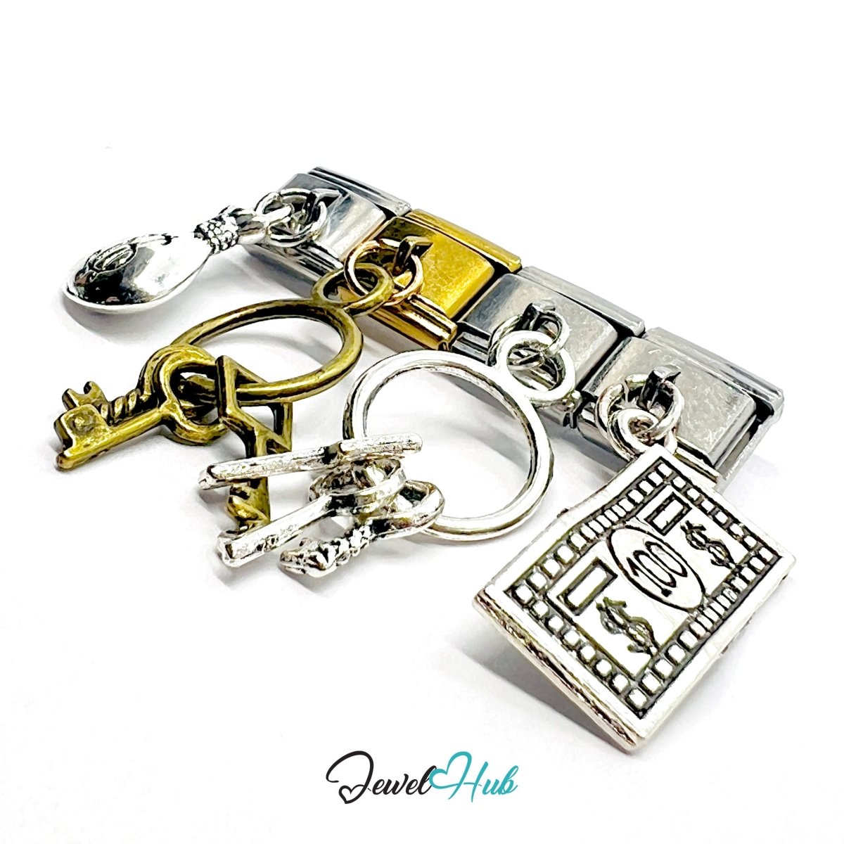 FortunaLink™ Wealth Series - Unlocking Abundance Charm Set - JewelHub.co.uk