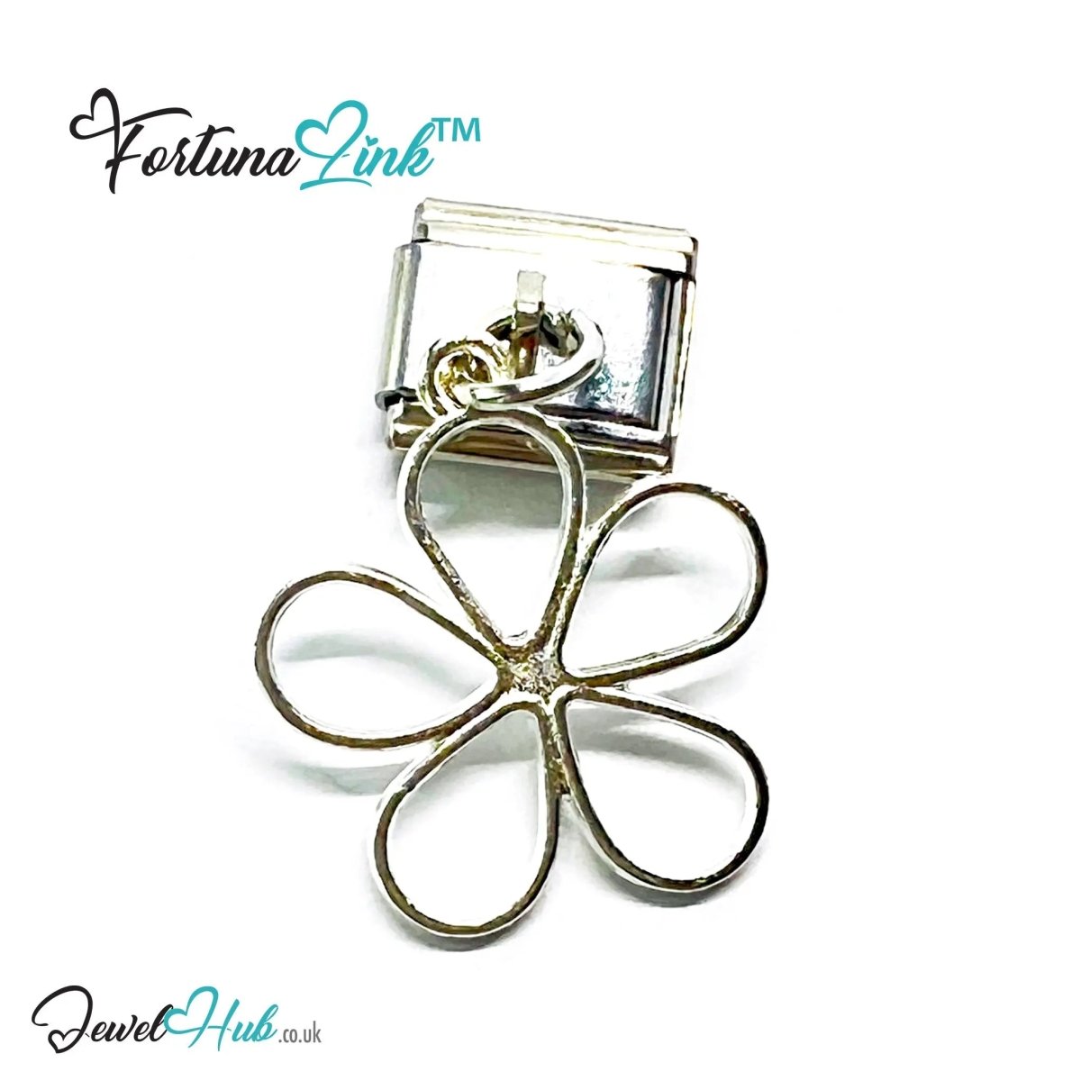 FortunaLink™ Wire - Petal Bloom Series – Modular Flower Charms in Gold, Rose Gold & Silver - JewelHub.co.uk